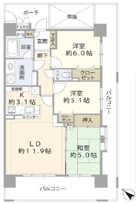 画像14541：スカイタウン西船橋　109号室